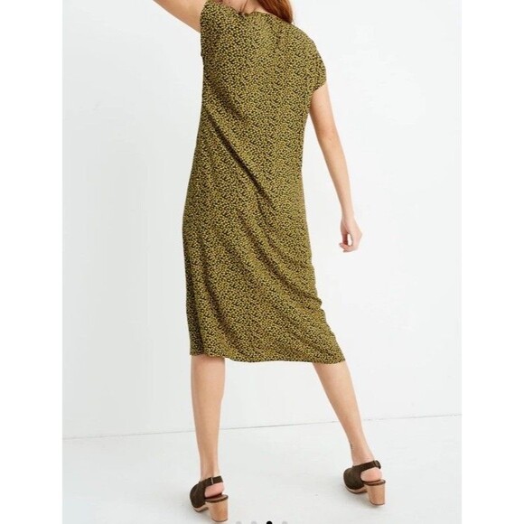 Madewell Spring Fling Womens Easy midi Dress Front Cutout Bitsy Floral L - Picture 2 of 14